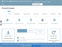 Tablet Screenshot of emsworthsurgery.co.uk